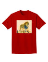 Lion Watercolor 1 Text Adult Dark T-Shirt-Mens T-Shirt-TooLoud-Red-Small-Davson Sales