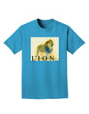 Lion Watercolor 1 Text Adult Dark T-Shirt-Mens T-Shirt-TooLoud-Turquoise-Small-Davson Sales