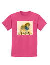 Lion Watercolor 1 Text Childrens Dark T-Shirt-Childrens T-Shirt-TooLoud-Sangria-X-Small-Davson Sales