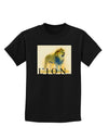 Lion Watercolor 1 Text Childrens Dark T-Shirt-Childrens T-Shirt-TooLoud-Black-X-Small-Davson Sales