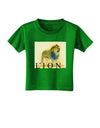 Lion Watercolor 1 Text Toddler T-Shirt Dark-Toddler T-Shirt-TooLoud-Clover-Green-2T-Davson Sales