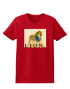 Lion Watercolor 1 Text Womens Dark T-Shirt-TooLoud-Red-X-Small-Davson Sales