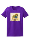 Lion Watercolor 1 Text Womens Dark T-Shirt-TooLoud-Purple-X-Small-Davson Sales