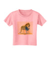 Lion Watercolor 1 Toddler T-Shirt-Toddler T-Shirt-TooLoud-Candy-Pink-2T-Davson Sales