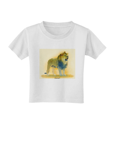 Lion Watercolor 1 Toddler T-Shirt-Toddler T-Shirt-TooLoud-White-2T-Davson Sales