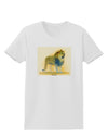 Lion Watercolor 1 Womens T-Shirt-Womens T-Shirt-TooLoud-White-X-Small-Davson Sales