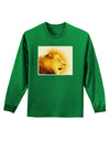 Lion Watercolor 3 Adult Long Sleeve Dark T-Shirt-TooLoud-Kelly-Green-Small-Davson Sales