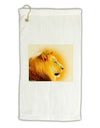Lion Watercolor 3 Micro Terry Gromet Golf Towel 11&#x22;x19-Golf Towel-TooLoud-White-Davson Sales