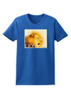 Lion Watercolor 3 Text Womens Dark T-Shirt-TooLoud-Royal-Blue-X-Small-Davson Sales