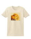 Lion Watercolor 3 Text Womens T-Shirt-Womens T-Shirt-TooLoud-Natural-X-Small-Davson Sales