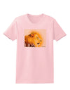 Lion Watercolor 3 Text Womens T-Shirt-Womens T-Shirt-TooLoud-PalePink-X-Small-Davson Sales