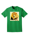 Lion Watercolor 4 Adult Dark T-Shirt-Mens T-Shirt-TooLoud-Kelly-Green-Small-Davson Sales