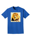 Lion Watercolor 4 Adult Dark T-Shirt-Mens T-Shirt-TooLoud-Royal-Blue-Small-Davson Sales