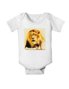 Lion Watercolor 4 Baby Romper Bodysuit-Baby Romper-TooLoud-White-06-Months-Davson Sales