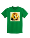 Lion Watercolor 4 Childrens Dark T-Shirt-Childrens T-Shirt-TooLoud-Kelly-Green-X-Small-Davson Sales