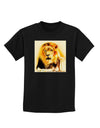 Lion Watercolor 4 Childrens Dark T-Shirt-Childrens T-Shirt-TooLoud-Black-X-Small-Davson Sales