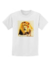 Lion Watercolor 4 Childrens T-Shirt-Childrens T-Shirt-TooLoud-White-X-Small-Davson Sales