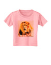 Lion Watercolor 4 Text Toddler T-Shirt-Toddler T-Shirt-TooLoud-Candy-Pink-2T-Davson Sales