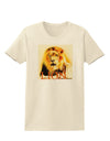 Lion Watercolor 4 Text Womens T-Shirt-Womens T-Shirt-TooLoud-Natural-X-Small-Davson Sales