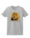 Lion Watercolor 4 Womens T-Shirt-Womens T-Shirt-TooLoud-AshGray-X-Small-Davson Sales