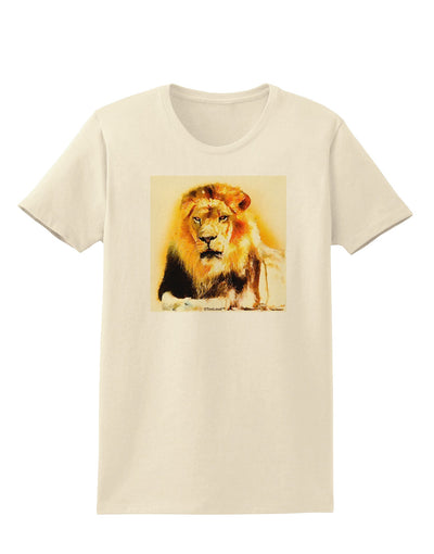 Lion Watercolor 4 Womens T-Shirt-Womens T-Shirt-TooLoud-Natural-X-Small-Davson Sales