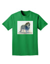 Lion Watercolor B Adult Dark T-Shirt-Mens T-Shirt-TooLoud-Kelly-Green-Small-Davson Sales