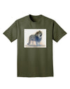 Lion Watercolor B Adult Dark T-Shirt-Mens T-Shirt-TooLoud-Military-Green-Small-Davson Sales