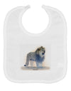 Lion Watercolor B Baby Bib