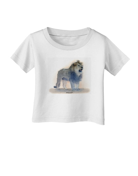 Lion Watercolor B Infant T-Shirt-Infant T-Shirt-TooLoud-White-06-Months-Davson Sales