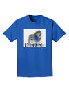 Lion Watercolor B Text Adult Dark T-Shirt-Mens T-Shirt-TooLoud-Royal-Blue-Small-Davson Sales