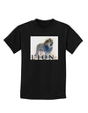 Lion Watercolor B Text Childrens Dark T-Shirt-Childrens T-Shirt-TooLoud-Black-X-Small-Davson Sales