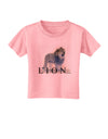 Lion Watercolor B Text Toddler T-Shirt-Toddler T-Shirt-TooLoud-Candy-Pink-2T-Davson Sales