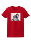 Lion Watercolor B Text Womens Dark T-Shirt-TooLoud-Red-X-Small-Davson Sales