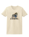 Lion Watercolor B Text Womens T-Shirt-Womens T-Shirt-TooLoud-Natural-X-Small-Davson Sales