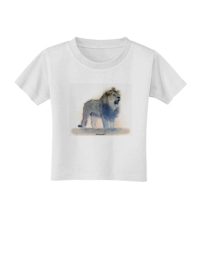 Lion Watercolor B Toddler T-Shirt-Toddler T-Shirt-TooLoud-White-2T-Davson Sales