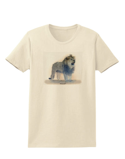 Lion Watercolor B Womens T-Shirt-Womens T-Shirt-TooLoud-Natural-X-Small-Davson Sales