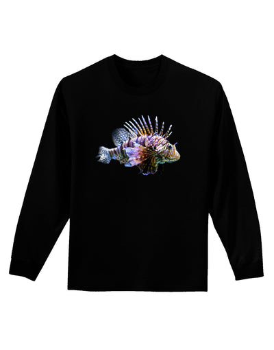 Lionfish Adult Long Sleeve Dark T-Shirt-TooLoud-Black-Small-Davson Sales