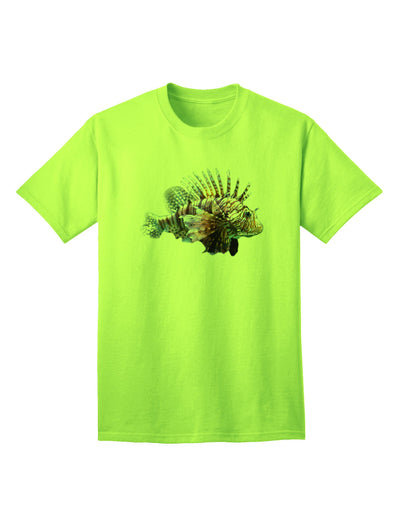 Lionfish Adult T-Shirt: Premium Quality for Discerning Shoppers-Mens T-shirts-TooLoud-Neon-Green-Small-Davson Sales