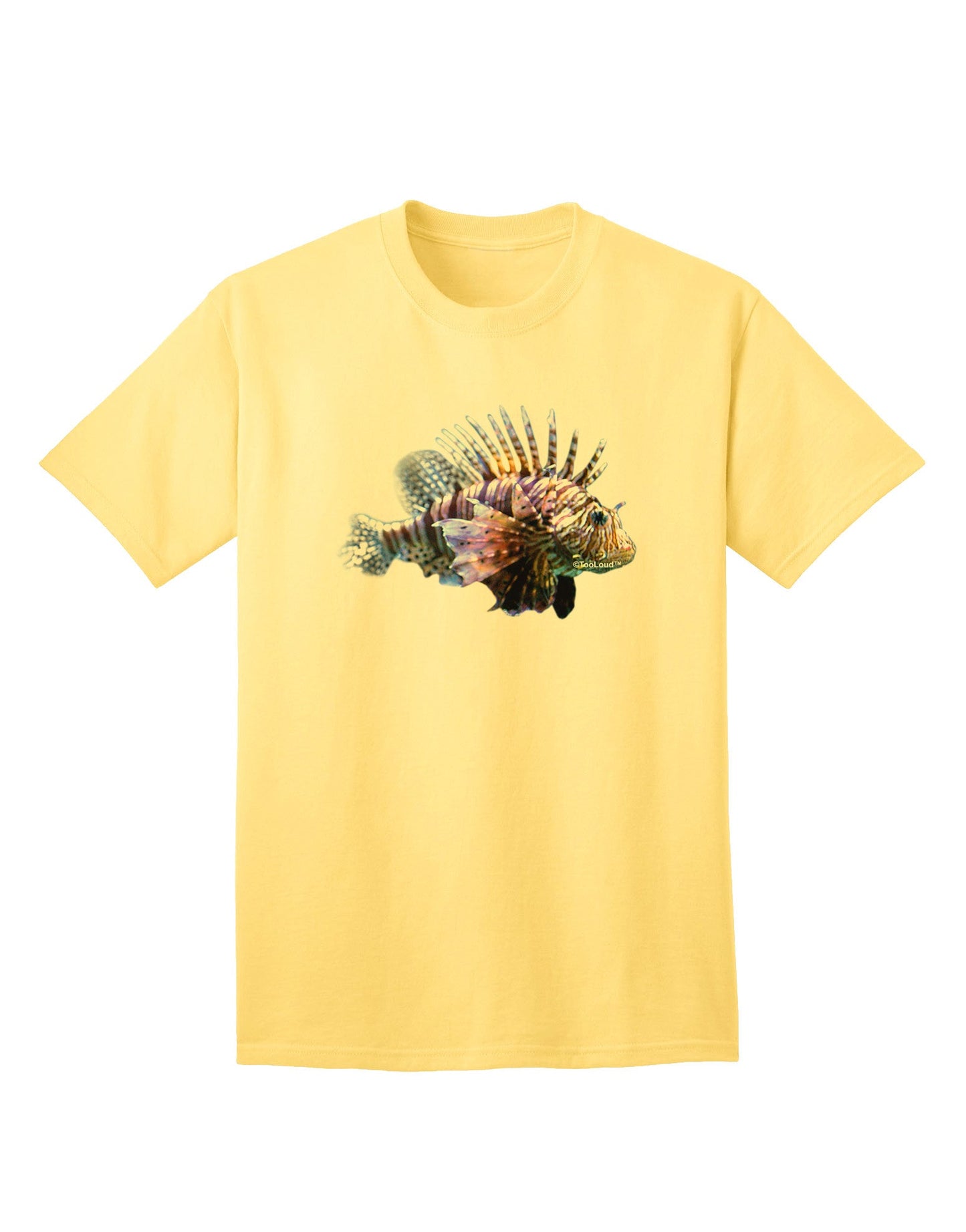 Lionfish Adult T-Shirt: Premium Quality for Discerning Shoppers-Mens T-shirts-TooLoud-Yellow-Small-Davson Sales