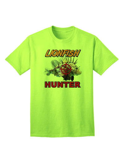 Lionfish Hunter Premium Adult T-Shirt - Ecommerce Exclusive-Mens T-shirts-TooLoud-Neon-Green-Small-Davson Sales