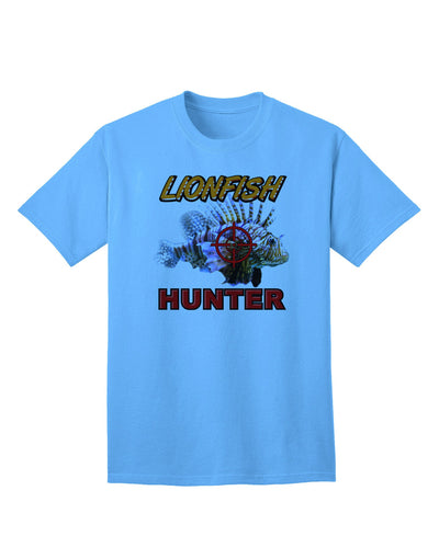 Lionfish Hunter Premium Adult T-Shirt - Ecommerce Exclusive-Mens T-shirts-TooLoud-Aquatic-Blue-Small-Davson Sales