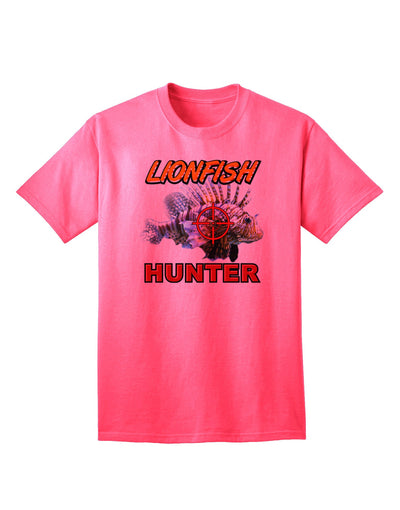 Lionfish Hunter Premium Adult T-Shirt - Ecommerce Exclusive-Mens T-shirts-TooLoud-Neon-Pink-Small-Davson Sales
