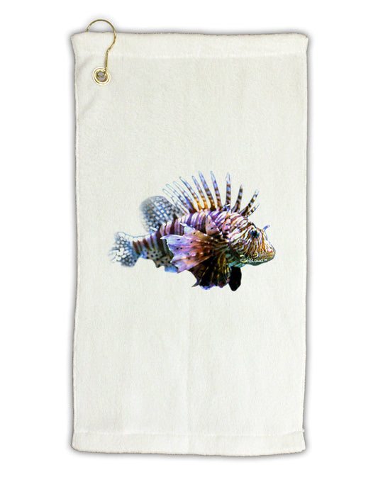 Lionfish Micro Terry Gromet Golf Towel 11"x19-Golf Towel-TooLoud-White-Davson Sales