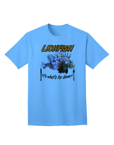 Lionfish - The Ultimate Choice for Dinner: Premium Adult T-Shirt Collection-Mens T-shirts-TooLoud-Aquatic-Blue-Small-Davson Sales