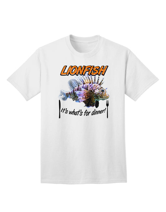 Lionfish - The Ultimate Choice for Dinner: Premium Adult T-Shirt Collection-Mens T-shirts-TooLoud-White-Small-Davson Sales