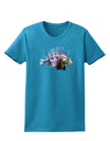 Lionfish Womens Dark T-Shirt-TooLoud-Turquoise-X-Small-Davson Sales