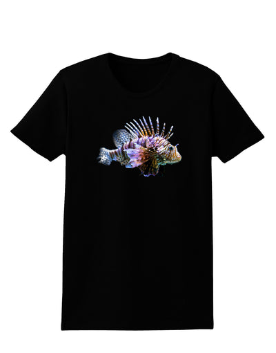 Lionfish Womens Dark T-Shirt-TooLoud-Black-X-Small-Davson Sales