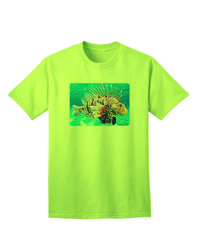 Lionfish in Watercolor Adult T-Shirt-Mens T-Shirt-TooLoud-Neon-Green-Small-Davson Sales