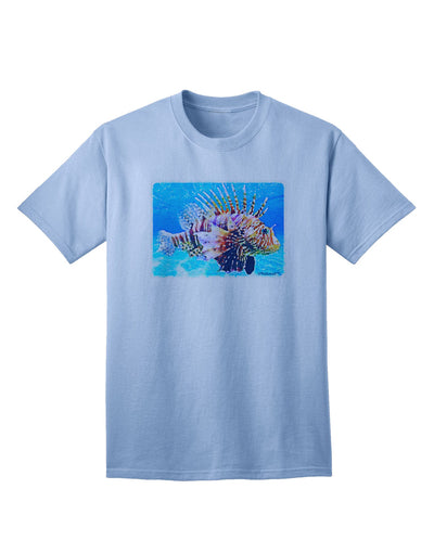 Lionfish in Watercolor Adult T-Shirt-Mens T-Shirt-TooLoud-Light-Blue-Small-Davson Sales