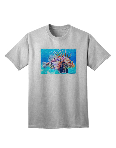 Lionfish in Watercolor Adult T-Shirt-Mens T-Shirt-TooLoud-AshGray-Small-Davson Sales